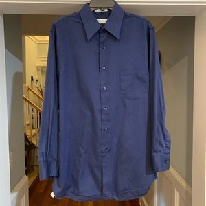 3/$23... Men’s Dark Blue Textured Dress Shirt